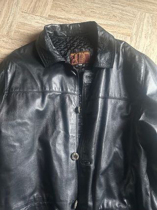 Giacca Pelle Vintage Sergio Dellario Nera