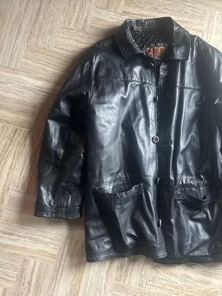 Giacca Pelle Vintage Sergio Dellario Nera