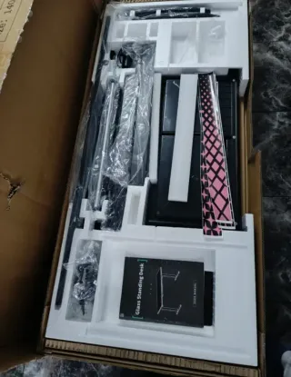 Escritorio Eléctrico OffiGo Ajustable Vidrio