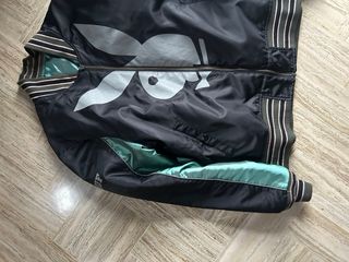 Bomber HUF x Playboy Reversibile Nero Verde