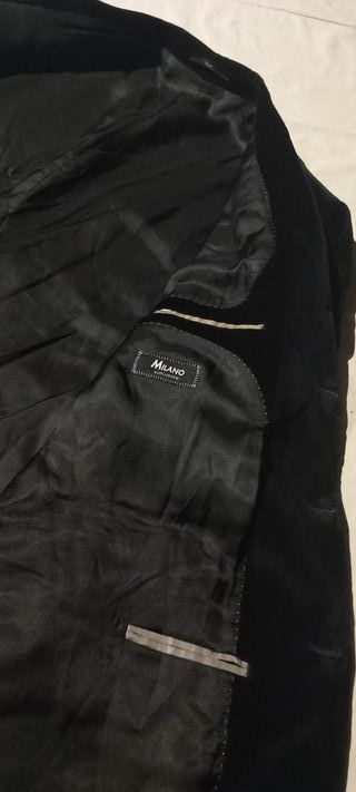 Chaqueta Milano Terciopelo Negra