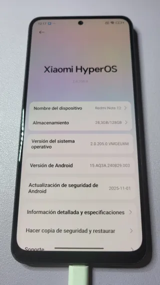 Xiaomi Redmi Note 12 Onyx Gray