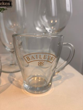 Conjunto copas y vasos de cristal