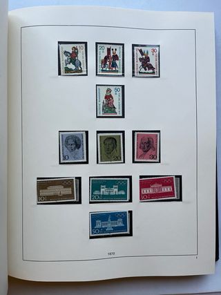 Álbum Sellos Alemania BRD 1962/1979 Nuevos 70 PAG.