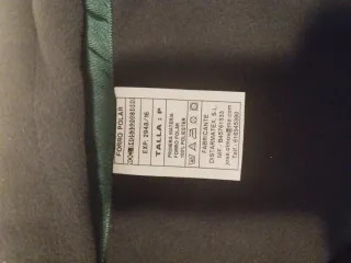 Chaqueta polar verde militar