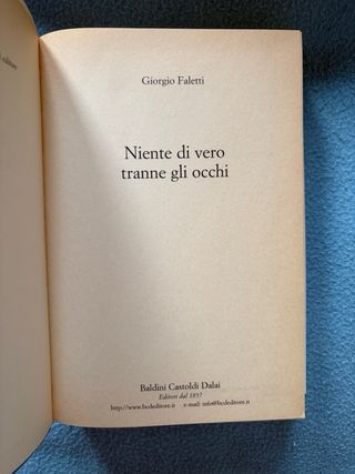 Niente Di Vero Tranne Gli Occhi