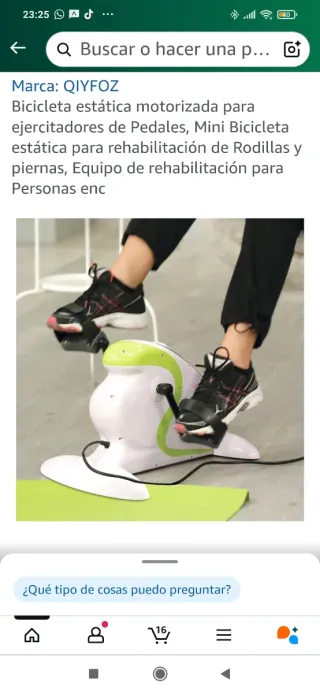 Bicicleta Estática Motorizada QIYFOZ