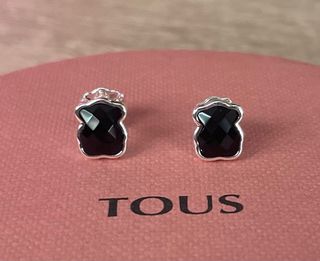 Pendientes Tous Onix Plata
