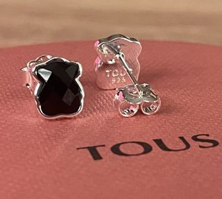 Pendientes Tous Onix Plata