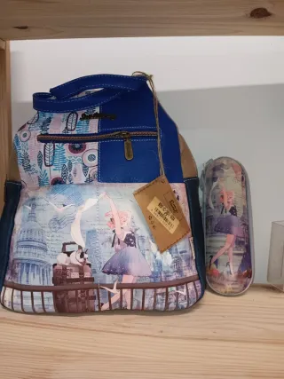 Cartera Sweet Candy Azul Multicolor