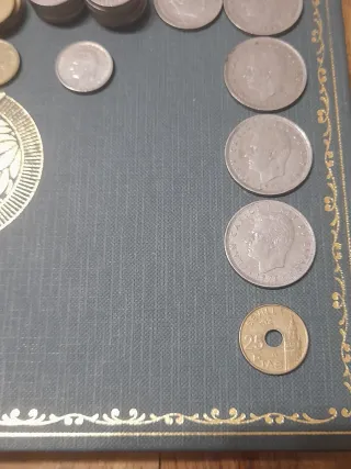 Lotto di monete antiche Pesetas