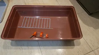 Jaula Conejo/Cobaya Marrón y Blanca