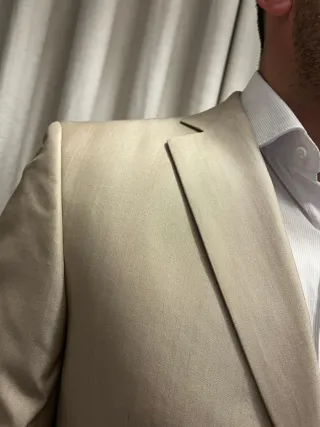 Traje de hombre beige Caramelo