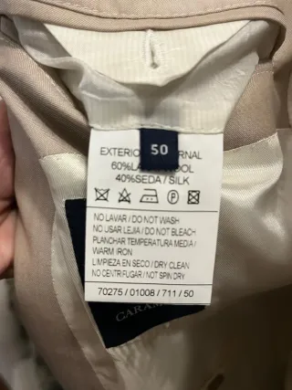 Traje de hombre beige Caramelo