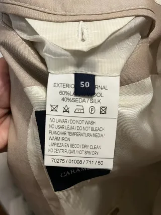 Traje de hombre beige Caramelo