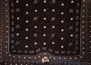 Bolso piel Zara negro