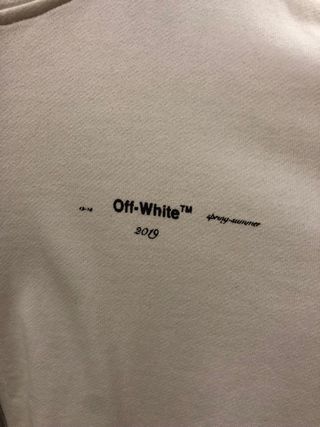 Felpa Off-White con cappuccio e zip completa