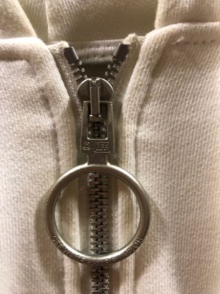 Felpa Off-White con cappuccio e zip completa