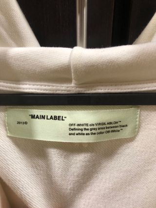 Felpa Off-White con cappuccio e zip completa