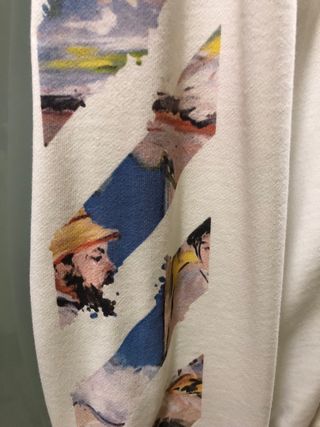 Felpa Off-White con cappuccio e zip completa