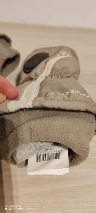 Guantes Quechua Niños Beige/Negro