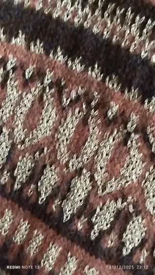 Chaqueta punto mujer varios tonos marrón/dorado