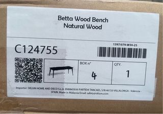 Banco de madera Sklum NUEVO