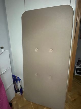 Somier 90cm Beige + Colchón Regalo