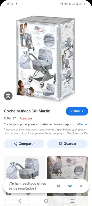 Carrito de muñecas morado