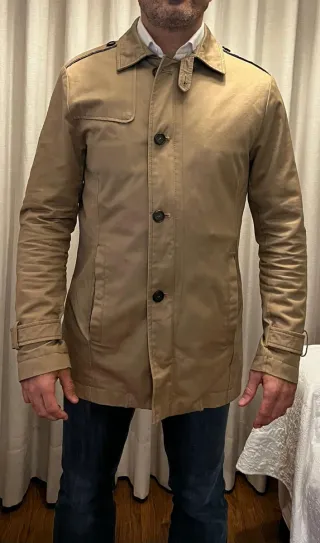 Chaquetón Zara Hombre Camel Talla L