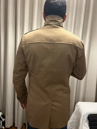 Chaquetón Zara Hombre Camel Talla L