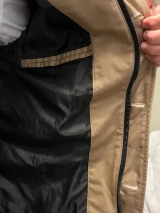 Chaquetón Zara Hombre Camel Talla L