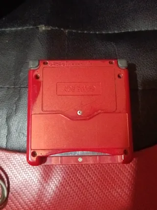 Game Boy Advance SP Roja + Cargador + Funda