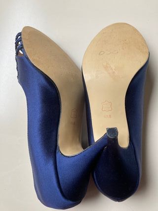 Zapatos de fiesta Caparros, color azul, talla 37