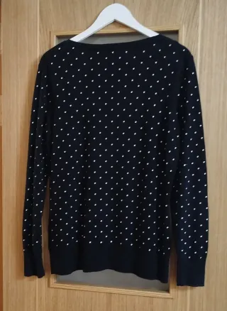 Chaqueta punto topos negra XL/42