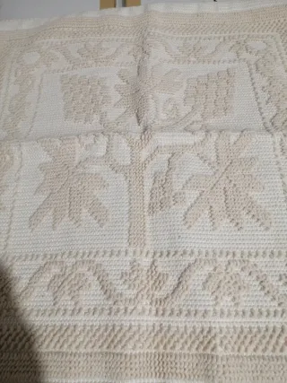 Porta cuscino cotone beige e bianco