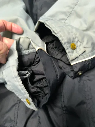 Chaquetón Adidas Retro Vintage Negro Gris