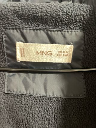 Chaqueta acolchada verde y negra niño