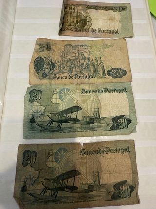 Billetes de España, Portugal 50, 100 y 500 Pesetas