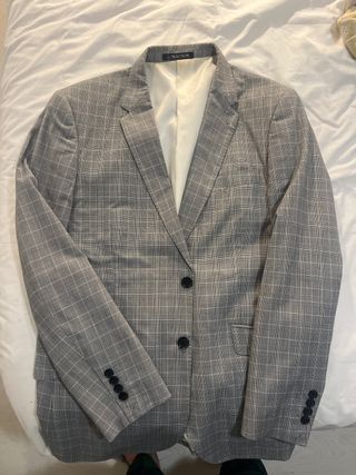 Americana Macson Gris Cuadros