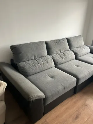 SOFA CAMA IKEA NEGRO/GRIS