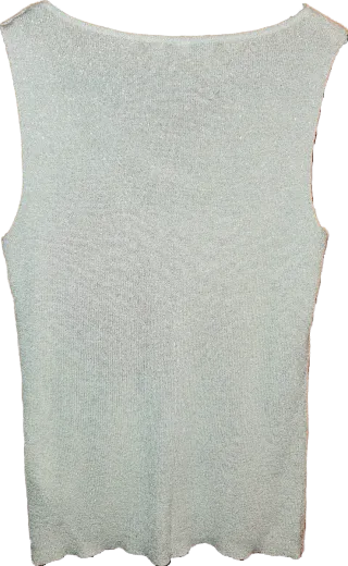 Top Lurex Gris Perla Metalizado Talla 38