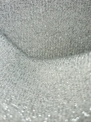 Top Lurex Gris Perla Metalizado Talla 38