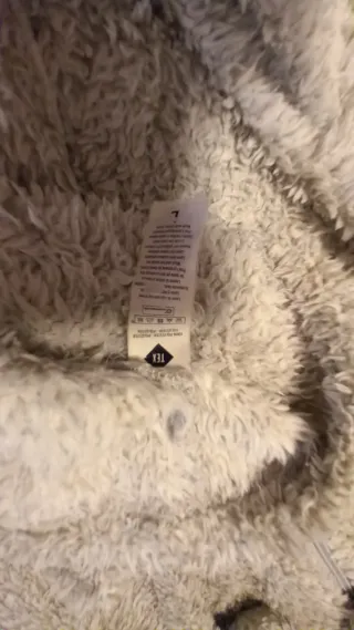 Sudadera peluche gris talla L