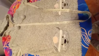 Sudadera peluche gris talla L