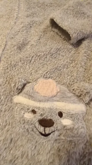 Sudadera peluche gris talla L