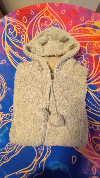 Sudadera peluche gris talla L