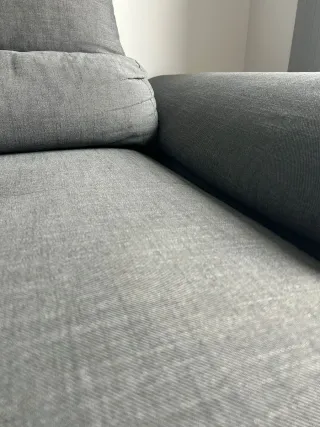 SOFÁ CAMA IKEA NEGRO/GRIS