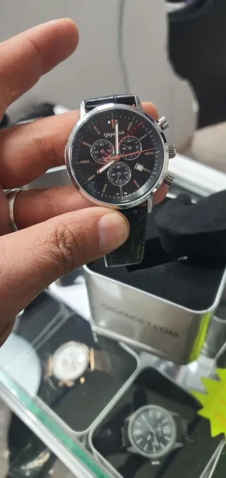 Reloj Gigandet Cronógrafo Negro y Plateado