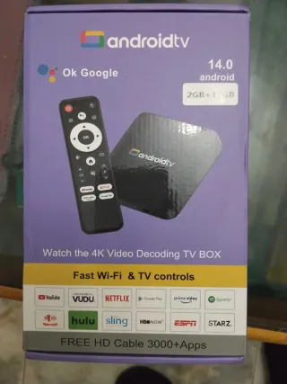 Android TV Box 2GB RAM 16GB Almacenamiento